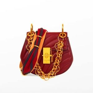 Chloé Leather and Silk Strap